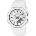Casio G-Shock GMA-P2110-7AER ana-digi damklocka med vit urtavla och armband i resin