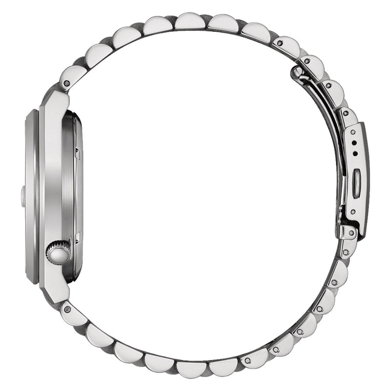 Citizen Tsuyosa NJ0157-81L analog herrklocka med blå urtavla och armband i rostfritt stål