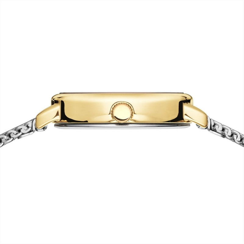 Bering Classic 11020-010 analog damklocka med vit urtavla och armband i rostfritt stål