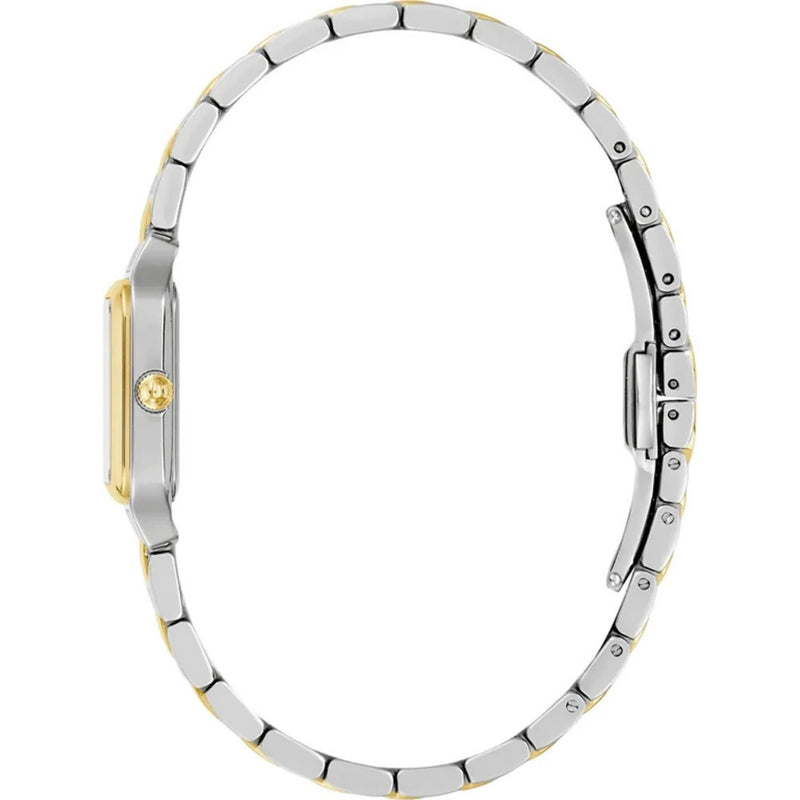 Bulova Sutton 98L330 analog damklocka med silver urtavla och armband i rostfritt stål