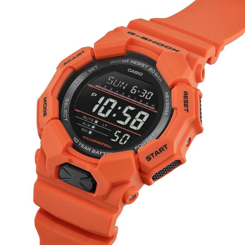 Casio G-Shock GD-010-4ER analog herrklocka med svart urtavla och armband i resin