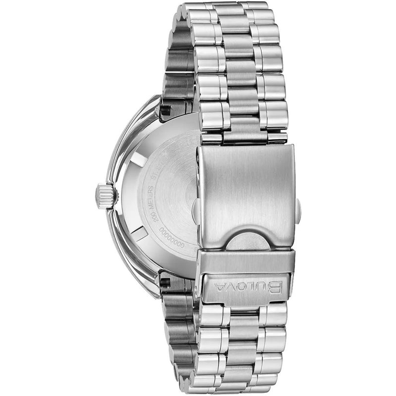 Bulova Devil Diver Oceanographer 98B320 analog herrklocka med blå urtavla och armband i rostfritt stål