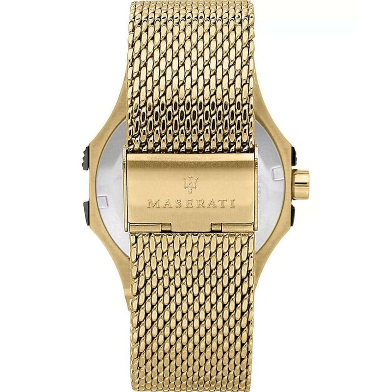 Maserati Potenza R8853108006 analog herrklocka med svart urtavla och armband i rostfritt stål
