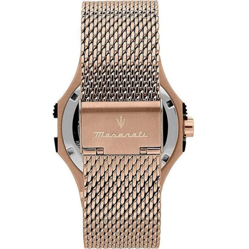 Maserati Potenza R8853108009 analog herrklocka med svart urtavla och armband i rostfritt stål