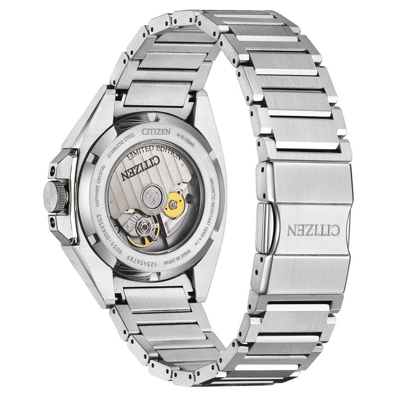 Citizen Series 8 Limited edition NB6051-59L analog herrklocka med blå urtavla och armband i rostfritt stål