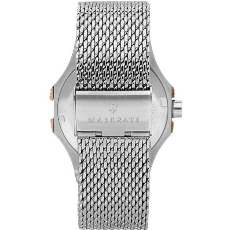 Maserati Potenza R8853108007 analog herrklocka med grå urtavla och armband i rostfritt stål