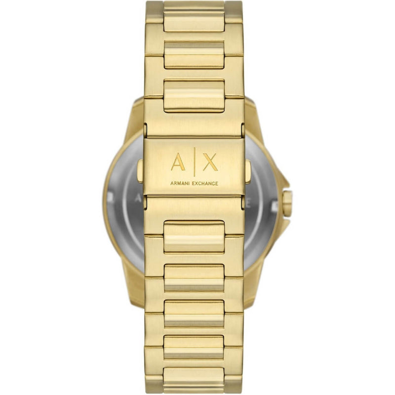 Armani Exchange Banks AX1737 analog herrklocka med grå urtavla och armband i rostfritt stål