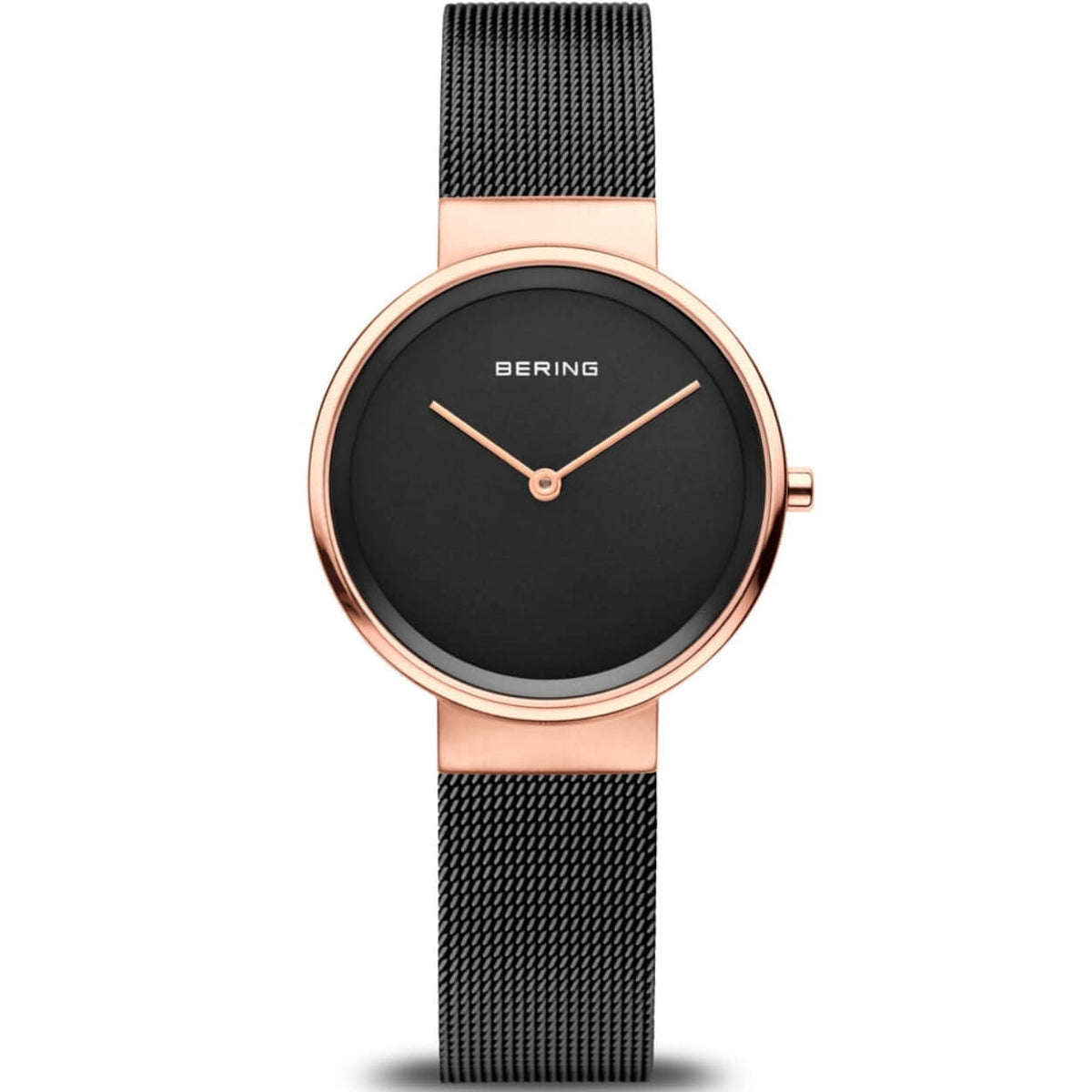 Bering Classic 14531-166 analog damklocka med svart urtavla och armband i rostfritt stål
