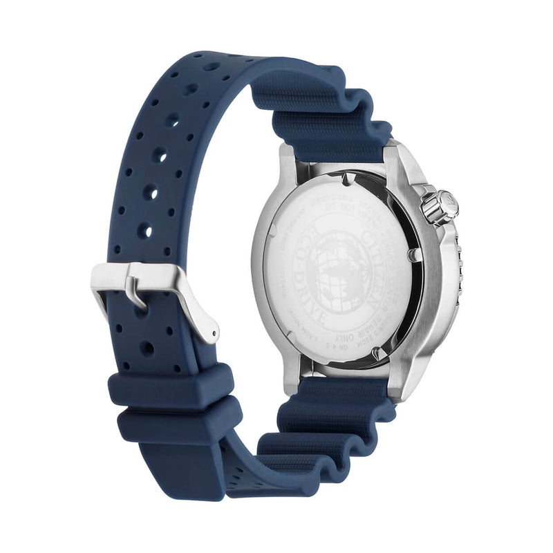 Citizen Promaster BN0151-17L analog herrklocka med blå urtavla och armband i gummi