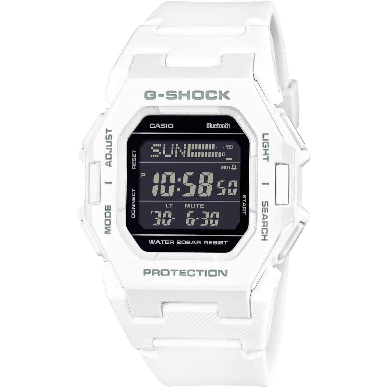 Casio G-Shock GD-B500-7ER digital unisexklocka med svart urtavla och armband i resin