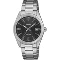 Casio Timeless UTP-1302PD-1AVEF analog herrklocka med svart urtavla och armband i rostfritt stål