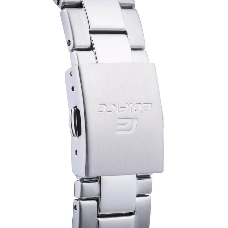 Casio Edifice EFV-100D-8AVUEF analog herrklocka med silver urtavla och armband i rostfritt stål