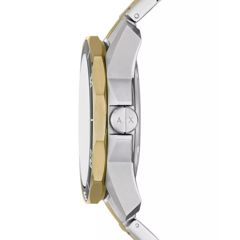 Armani Exchange AX1956 analog herrklocka med svart urtavla och armband i rostfritt stål