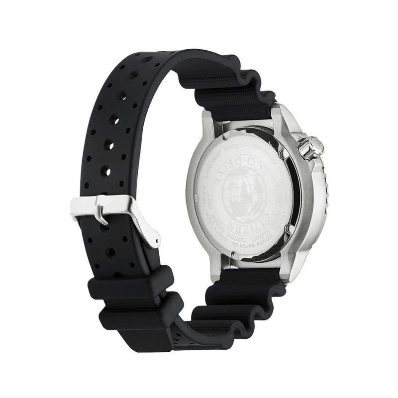 Citizen Eco-Drive Promaster BN0150-10E analog herrklocka med svart urtavla och armband i gummi