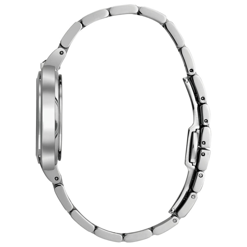 Bulova Rubaiyat 96P184 analog damklocka med silver urtavla och armband i rostfritt stål