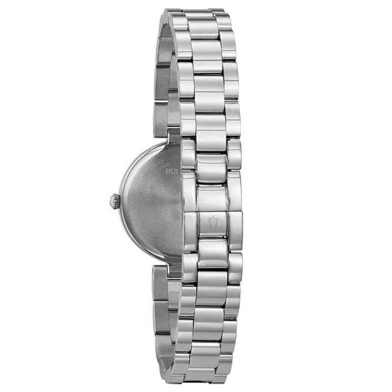 Bulova Bracelet 96L229 analog damklocka med pärlemor urtavla och armband i rostfritt stål