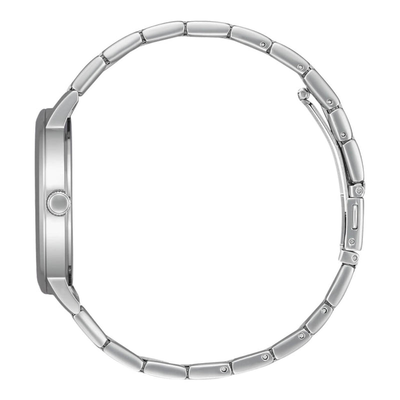 Citizen Classic BI5070-57A analog herrklocka med vit urtavla och armband i rostfritt stål