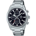 Casio Edifice Chronograph EFB-710D-1AVUEF analog herrklocka med svart urtavla och armband i rostfritt stål