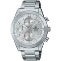 Casio Edifice Chronograph EFB-710D-7AVUEF analog unisexklocka med silver urtavla och armband i rostfritt stål