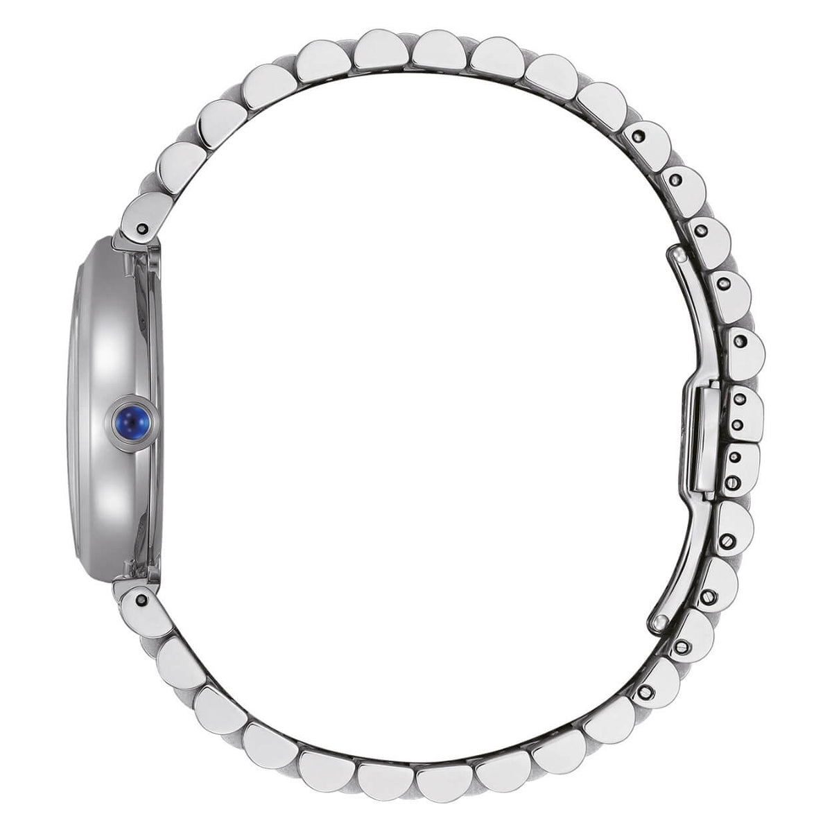 Citizen L Rainell EM1201-52L analog damklocka med blå urtavla och armband i rostfritt stål