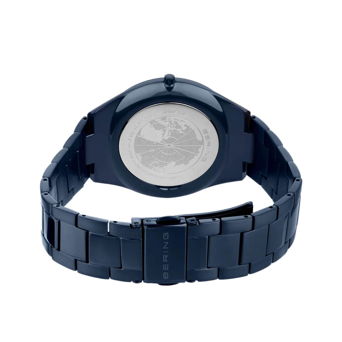 Bering Ultra Slim 17240-797 analog herrklocka med blå urtavla och armband i rostfritt stål