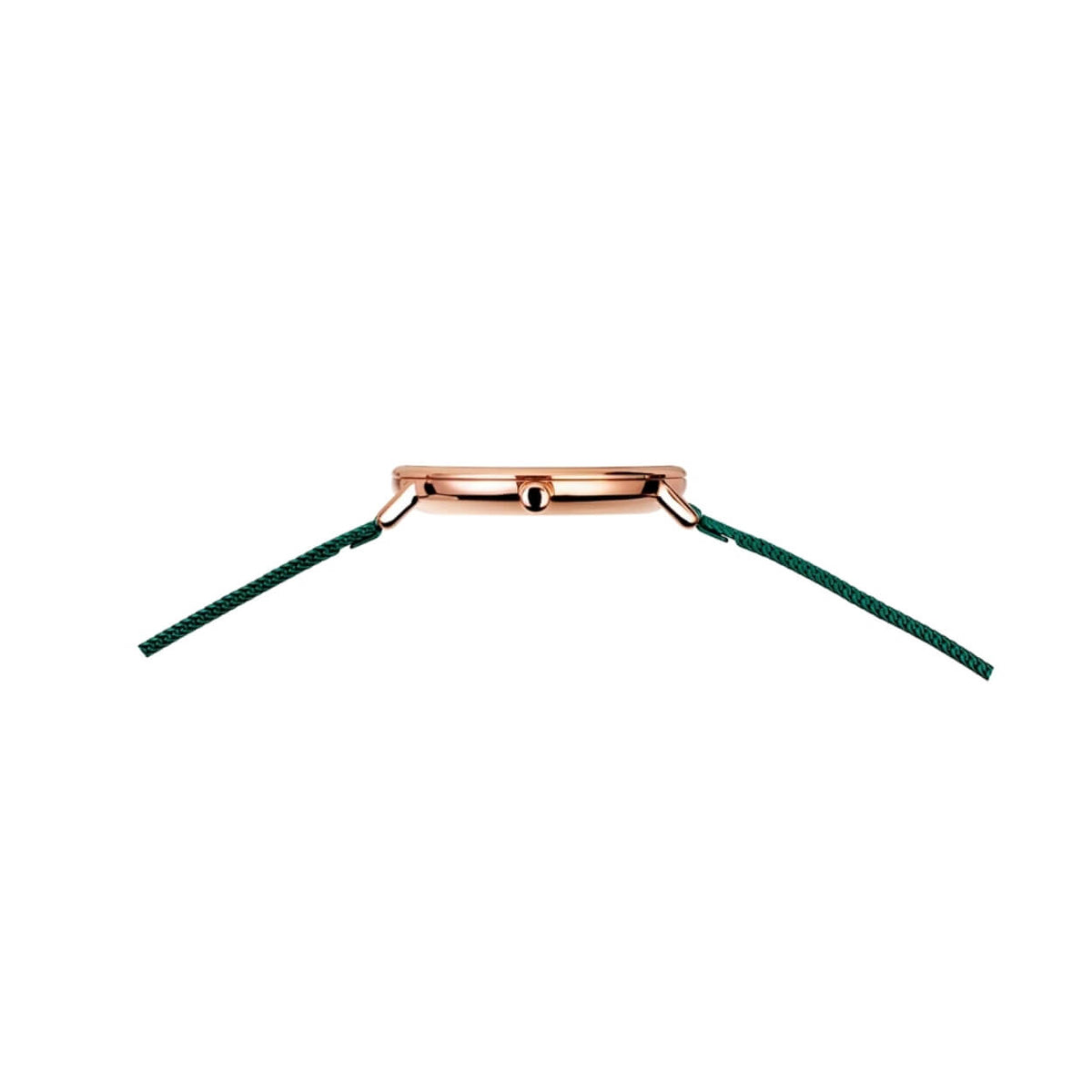Bering Ultra Slim 15729-868 analog damklocka med grön urtavla och armband i mesh