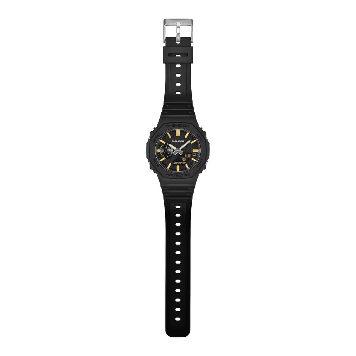 Casio G-shock GA-2100LXB-1A9ER analog herrklocka med svart urtavla och armband i resin