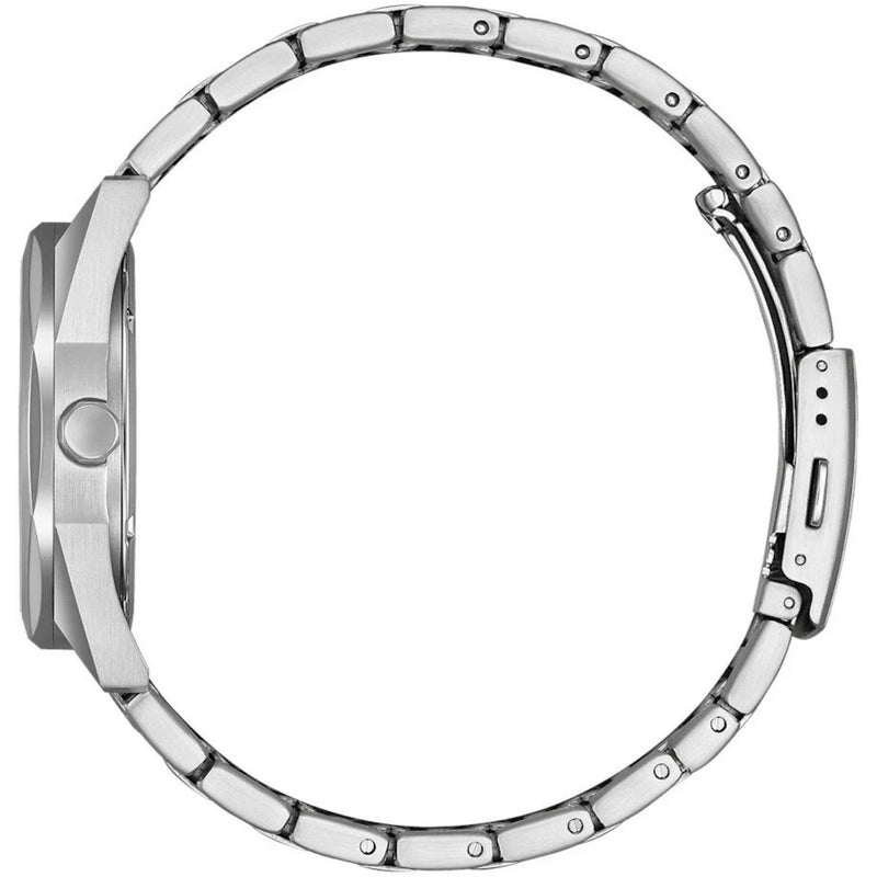 Citizen Core Collection Eco-Drive BM7620-83Y analog herrklocka med grön urtavla och armband i rostfritt stål