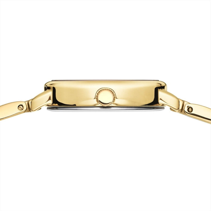 Bering Classic 11020-734 analog damklocka med vit urtavla och armband i rostfritt stål