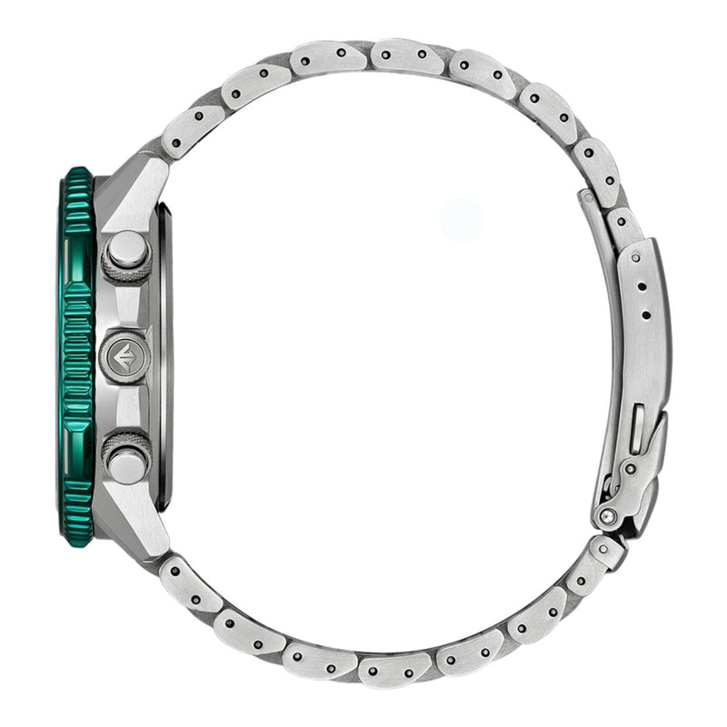 Citizen Promaster Eco-Drive Radio Controlled Herrklocka CB5004-59W analog herrklocka med grön urtavla och armband i rostfritt stål
