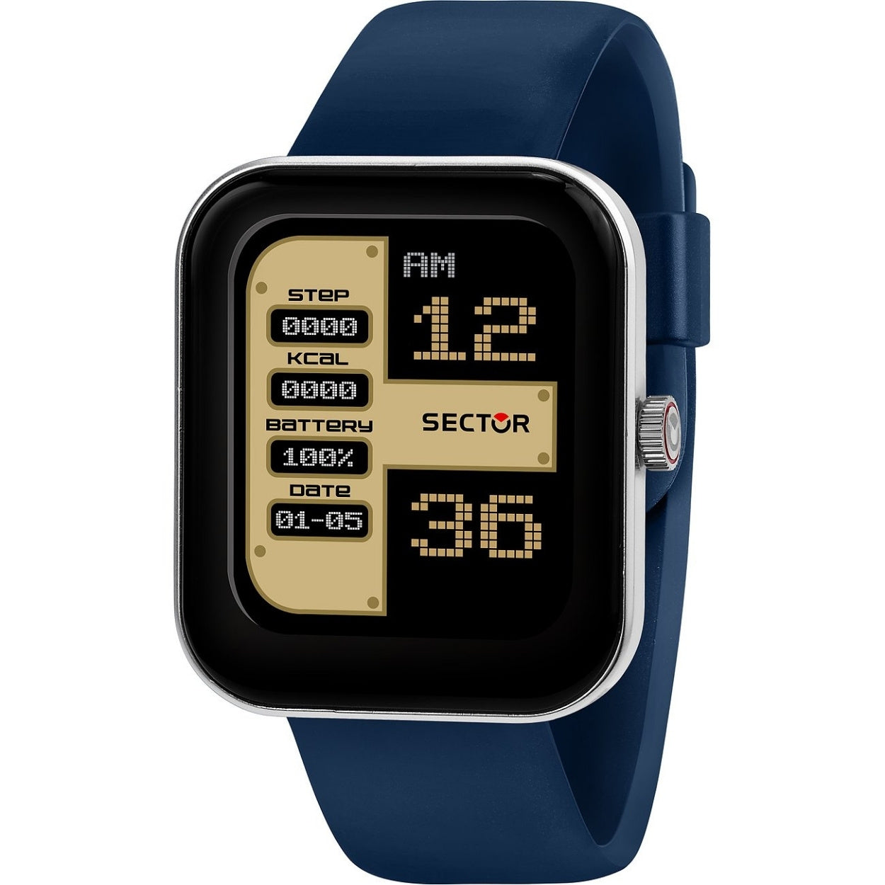 Sector S-03 Smartwatch R3251294501 digital damklocka med svart urtavla och armband i resin