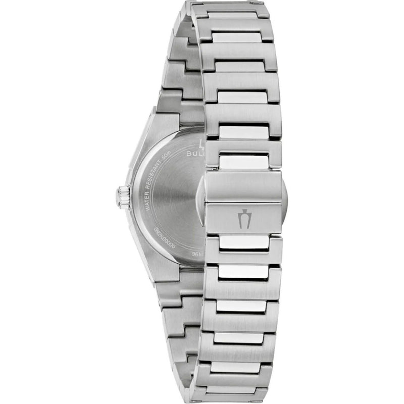 Bulova Classic 96M177 analog damklocka med blå urtavla och armband i rostfritt stål