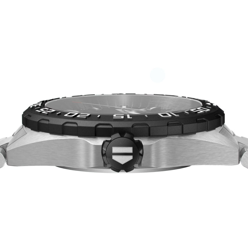 TAG Heuer Formula 1 Date WAZ1110.BA0875 analog herrklocka med svart urtavla och armband i rostfritt stål