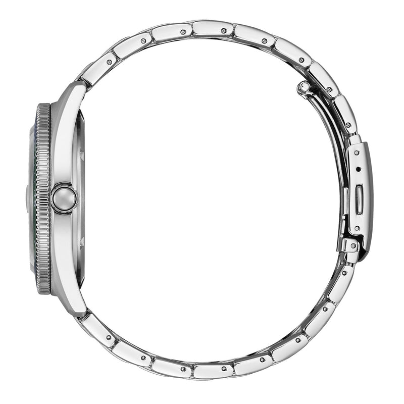 Citizen Core Collection Marine Sports AW1880-55X analog herrklocka med grön urtavla och armband i rostfritt stål