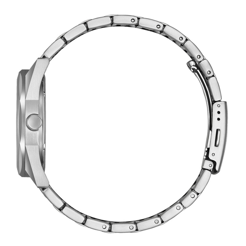 Citizen Core Collection Eco-Drive BM7620-83M analog herrklocka med blå urtavla och armband i rostfritt stål