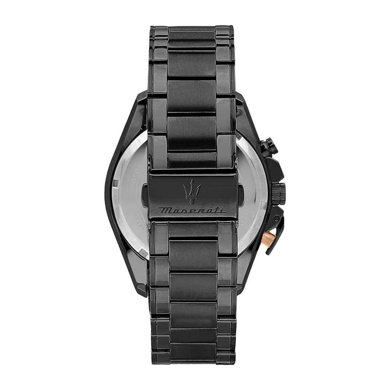 Maserati Traguardo Giftset ð45mm R8873612050 analog herrklocka med svart urtavla och armband i rostfritt stål