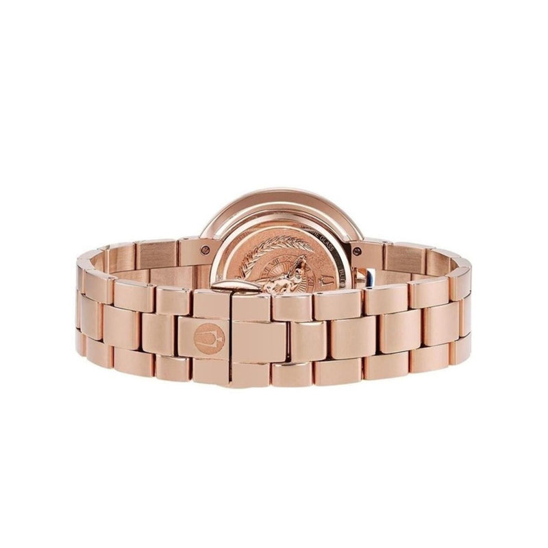 Bulova Rubaiyat 98R248 analog damklocka med vit urtavla och armband i rostfritt stål