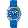 Bulova Snorkel 98B445 analog herrklocka med blå urtavla och armband i gummi
