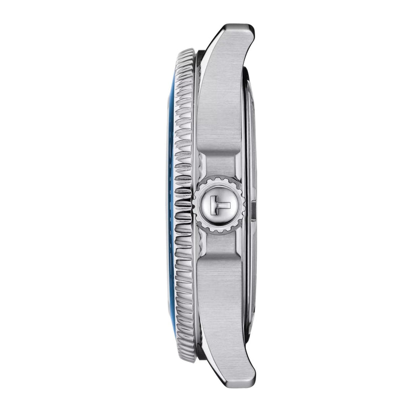 Tissot Seastar 1000 T120.210.11.041.00 analog herrklocka med blå urtavla och armband i rostfritt stål