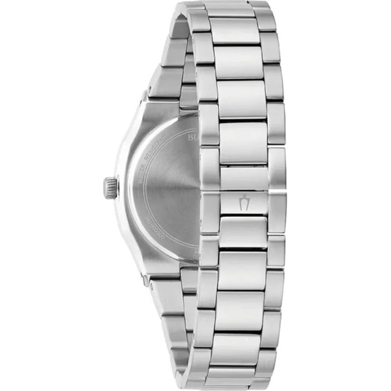 Bulova Surveyor 96P243 analog damklocka med turkos urtavla och armband i rostfritt stål