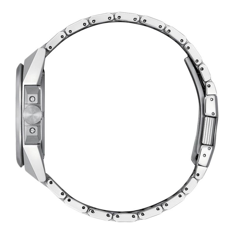 Citizen Series 8 Automatic NA1010-84X analog herrklocka med blå urtavla och armband i rostfritt stål
