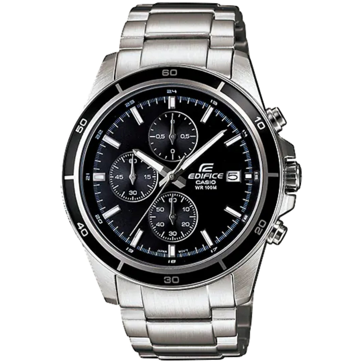 Casio Edifice EFR-526D-1AVUEF analog herrklocka med svart urtavla och armband i rostfritt stål