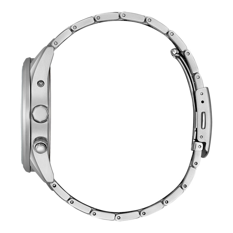 Citizen Eco-Drive Radio Controlled CB0270-87L analog herrklocka med blå urtavla och armband i rostfritt stål