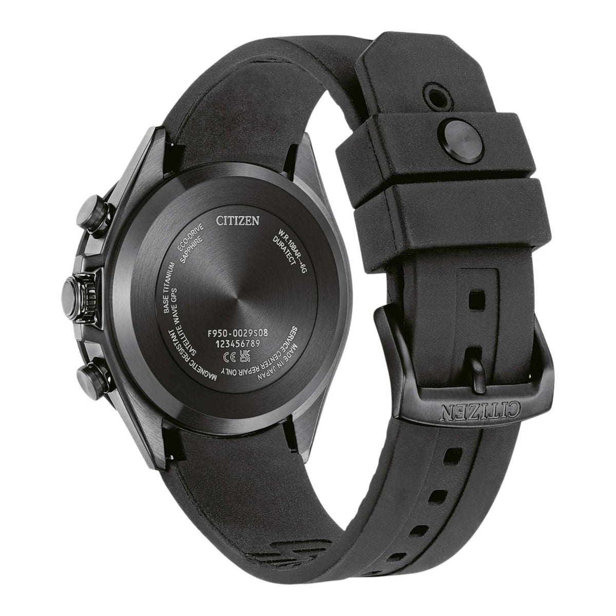 Citizen Attesa Satellite Wave GPS CC4055-14H analog herrklocka med silver urtavla och armband i gummi
