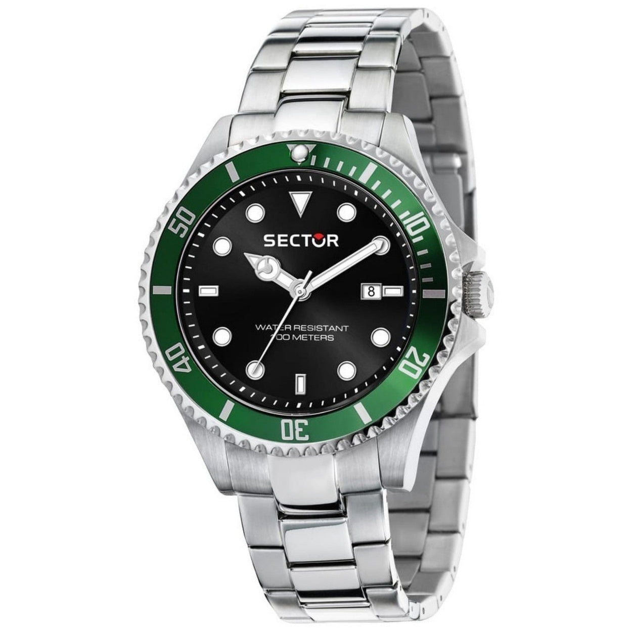 Sector Series 230 R3253161041 analog herrklocka med svart urtavla och armband i rostfritt stål