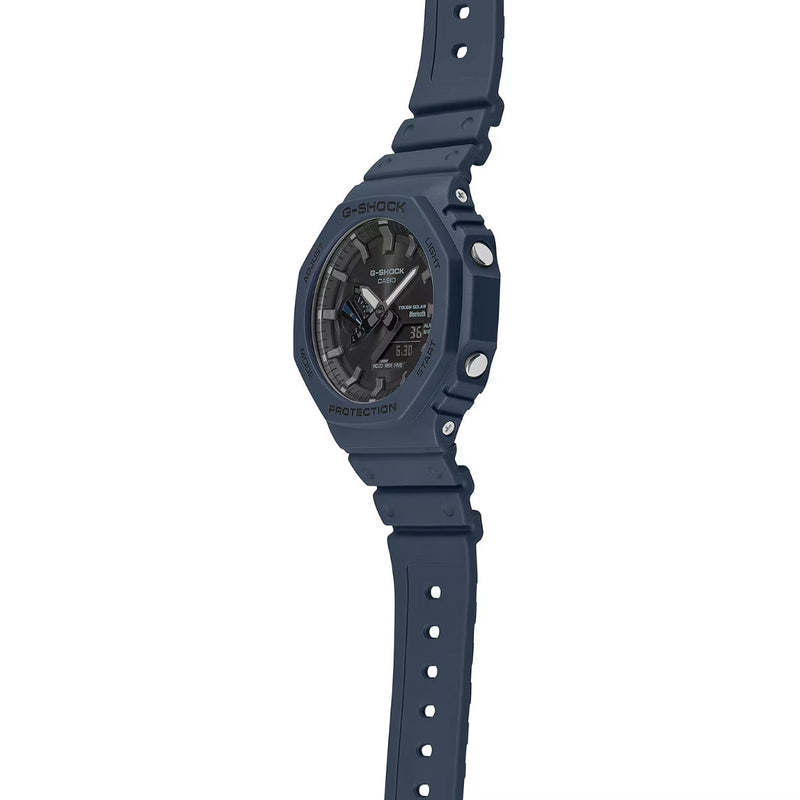 Casio G-Shock GA-B2100-2AER analog herrklocka med svart urtavla och armband i resin