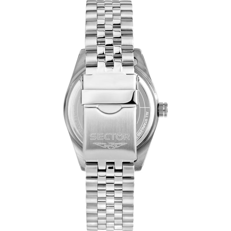 Sector 240 R3253240014 analog herrklocka med silver urtavla och armband i rostfritt stål