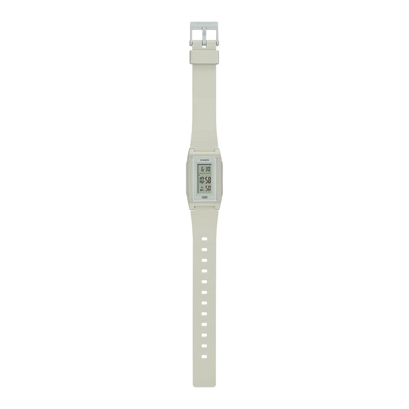 Casio Vintage POP LF-10WH-8EF test digital unisexklocka med grå urtavla och armband i gummi