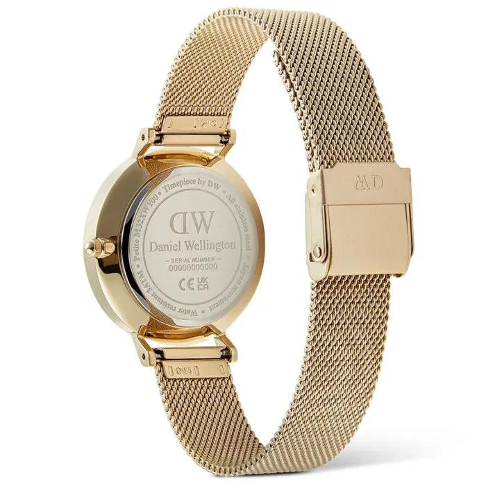 Daniel Wellington DW00100771 analog damklocka med vit urtavla och armband i rostfritt stål