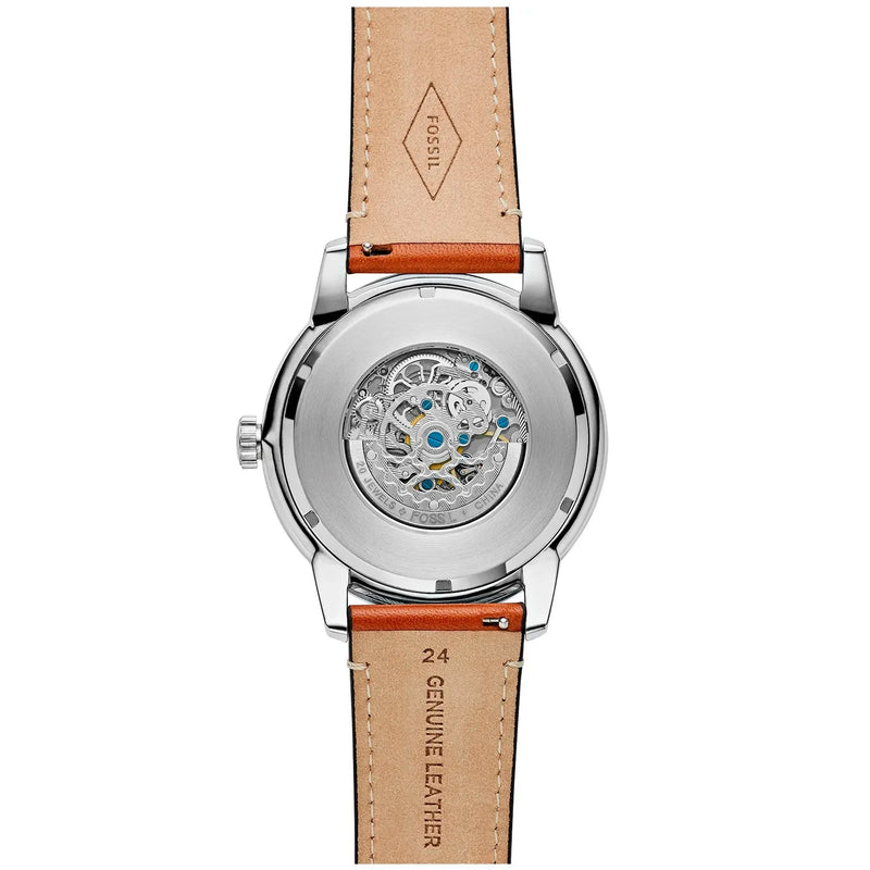 Fossil Townsman ME3154 analog herrklocka med blå urtavla och armband i rostfritt stål